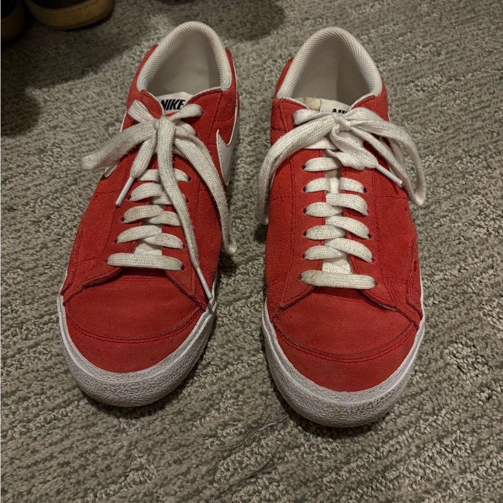 Nike Red and White Casual Sneakers